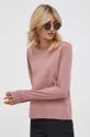 różowy Sisley sweter Damski