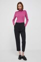 Sisley sweter 14ETM2178.01T różowy AW23