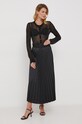 Ζακέτα από μίγμα μαλλιού Sisley 1026M500E.100 μαύρο AW23