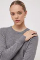 szary Sisley sweter z domieszką wełny