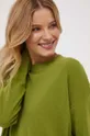 zielony Sisley sweter wełniany
