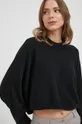 μαύρο Μάλλινο πουλόβερ Sisley