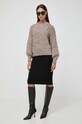 BOSS sweter z domieszką wełny 50493847 multicolor AW23