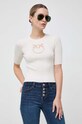 Pinko sweter wełniany beżowy 102017.A18M