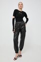 Pinko sweter wełniany 102019.A18M czarny AW23