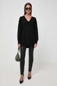 Μάλλινο πουλόβερ Pinko 101993.A189 μαύρο AW23