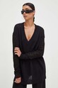 Pinko gyapjú pulóver fekete 102234.A1BI