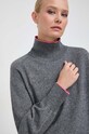 Pinko sweter wełniany szary 101928.A16Z
