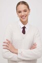 Вовняний светр Tommy Hilfiger бежевий WW0WW39887