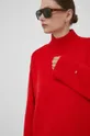czerwony Tommy Hilfiger sweter z domieszką wełny