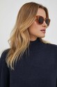 Tommy Hilfiger sweter z domieszką wełny granatowy WW0WW39903