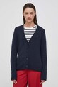 Tommy Hilfiger kardigan wełniany granatowy WW0WW39888