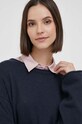 Tommy Hilfiger pulover de lana bleumarin WW0WW39890