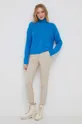 Βαμβακερό πουλόβερ Tommy Hilfiger μπλε