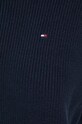 Βαμβακερό πουλόβερ Tommy Hilfiger WW0WW39902 σκούρο μπλε