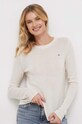 Tommy Hilfiger sweter wełniany beżowy WW0WW40264