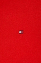 Tommy Hilfiger sweter wełniany WW0WW40264 czerwony