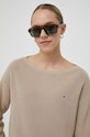 Tommy Hilfiger sweter bawełniany beżowy WW0WW40345