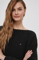 Tommy Hilfiger sweter bawełniany czarny WW0WW40345