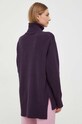 Odzież Trussardi sweter z domieszką wełny 56M00615.0F000779 fioletowy