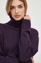 Trussardi sweter z domieszką wełny 56M00615.0F000779 fioletowy