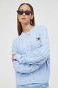 Tommy Jeans kardigan niebieski DW0DW16529