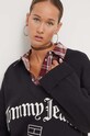 Πουλόβερ Tommy Jeans μαύρο DW0DW16530