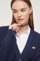 Tommy Jeans kardigan bawełniany granatowy DW0DW16531