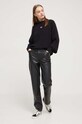 Tommy Jeans sweter bawełniany DW0DW16536 czarny AW23