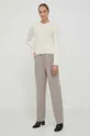 Βαμβακερό πουλόβερ Lauren Ralph Lauren μπεζ