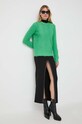 Patrizia Pepe sweter z domieszką wełny 2K0196.K138 zielony AW23