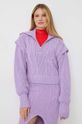 Patrizia Pepe sweter fioletowy 2K0203.K140