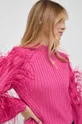 różowy Patrizia Pepe sweter wełniany