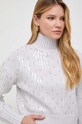 Patrizia Pepe sweter z domieszką wełny szary 2K0234.K149