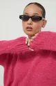 rózsaszín Superdry gyapjúkeverék pulóver