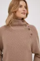bež Volnen pulover Calvin Klein