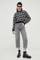 Karl Lagerfeld Jeans sweter z domieszką wełny multicolor