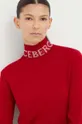 czerwony Iceberg sweter wełniany