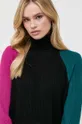 multicolor Karl Lagerfeld sweter wełniany