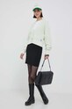 Памучна жилетка Calvin Klein Jeans J20J221973 зелен AW23