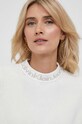 Calvin Klein Jeans sweter bawełniany beżowy J20J222255