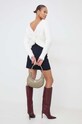 Πουλόβερ Morgan MADRE MADRE.OFF.WHITE λευκό AW23