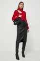 Πουλόβερ Morgan MDING MDING.RUBIS κόκκινο AW23