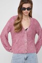 Morgan cardigan cu modele roz MFROU.GUIMAUVE