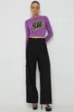 Шерстяной свитер MAX&Co. фиолетовой