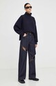 Won Hundred sweter wełniany Bobby 2523.11068 granatowy AW23