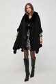 Morgan poncho 5POMPO.NOIR negru AW23
