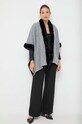 Morgan poncho 5CAPOU.ECRU gri AW23