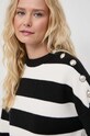 Morgan pulover negru MARIN.NOIR.IVOIR