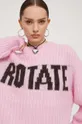 ροζ Μάλλινο πουλόβερ Rotate Γυναικεία